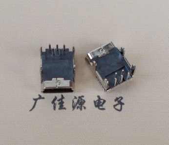 东凤镇Mini usb 5p接口,迷你B型母座,四脚DIP插板,连接器