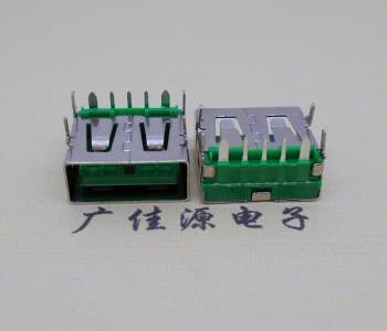 东凤镇5A大电流 快充接口 USB5p绿胶芯 常规母座