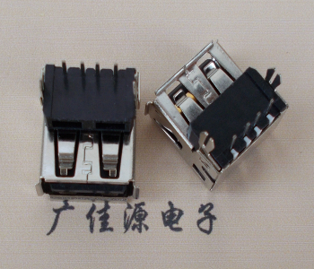 东凤镇USB插座 90度AF单层正向垫高9.3 DIP鱼叉脚