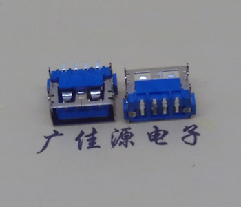 东凤镇AF短体10.0接口 蓝色胶芯 直边4pin端子SMT