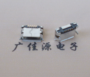 东凤镇Micro USB卷口 B型(无柱）插板脚间距6.4普通端子