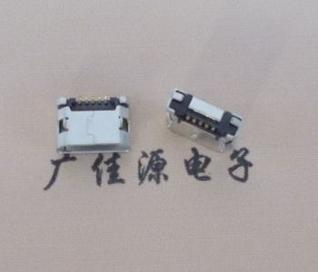 东凤镇MICRO USB接口 90度卧式母座 插板有柱直边
