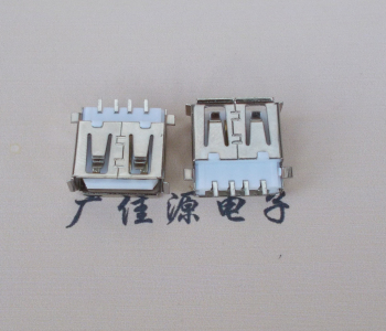东凤镇USB母座 AF沉板1.9引脚4P贴片白胶芯卷边