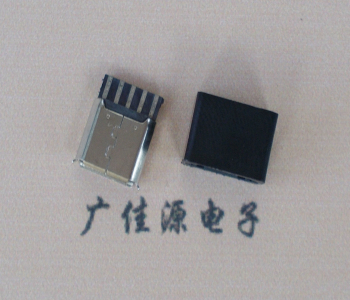 东凤镇麦克-迈克 接口USB5p焊线母座 带胶外套 连接器