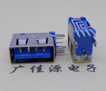 东凤镇USB 测插2.0母座 短体10.0MM 接口 蓝色胶芯