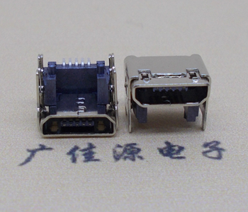 东凤镇MICRO USB 5P母座 SMT垫高 L=4.15双壳