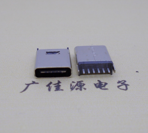 东凤镇直立式插板Type-C6p母座连接器高H=10.0mm