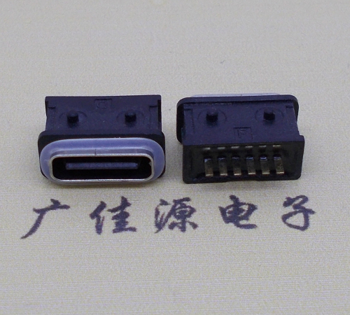 东凤镇防水type-c6p母座立式直插带定位住连接器