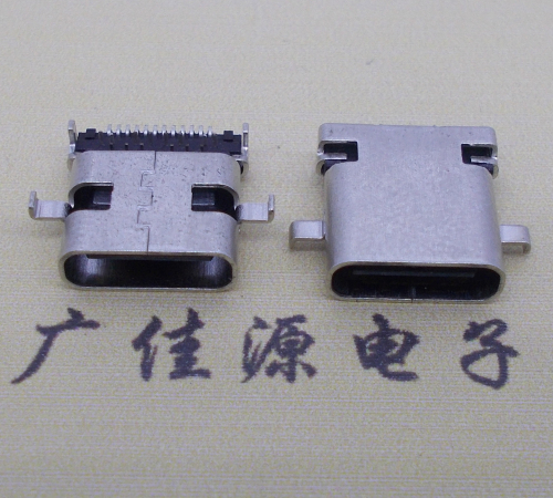 东凤镇卧式type-c24p母座沉板1.1mm前插后贴连接器
