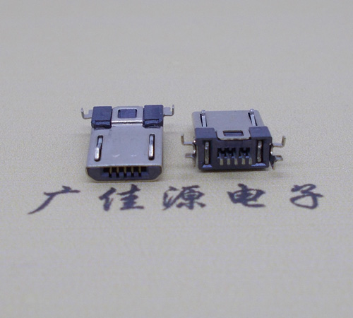 东凤镇Micro usb焊板式公头贴片SMT款无弹超薄