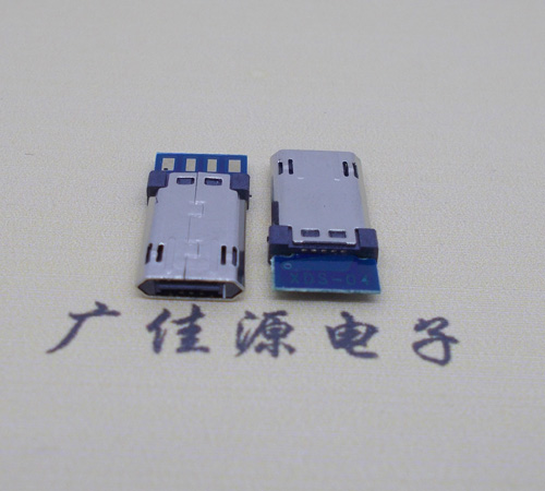 东凤镇迈克micro usb 正反插公头带PCB板四个焊点