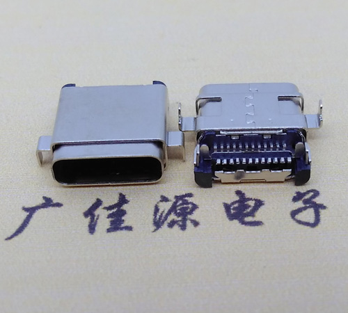 东凤镇板上型type-c24p母座 卧式type-c母座连接器