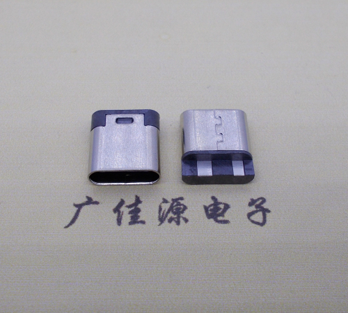 东凤镇电源椭圆形USB接口.type c2p焊线母座.充电尾部2点焊接详解