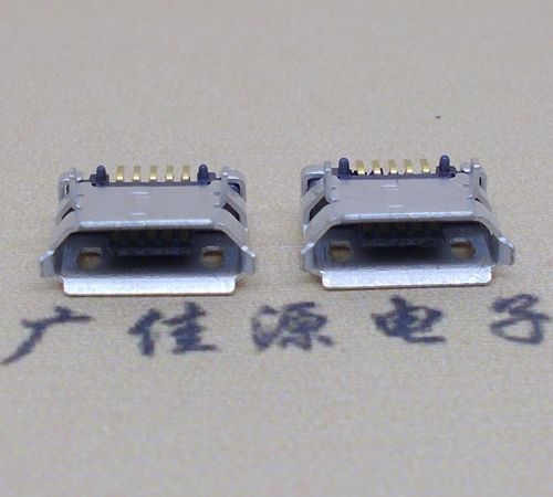 东凤镇高品质Micro USB 5P B型口母座,5.9间距前插/后贴端SMT