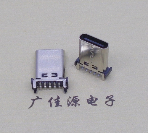东凤镇type c10p母座直立式贴板H=13.10、13.70、15.0mm支持快充、数据传输