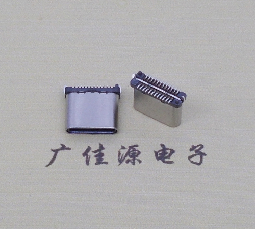 东凤镇USB TYPE-C接口短体24P公头立式贴板高度H=8.0mm 高速数据传输快充电款