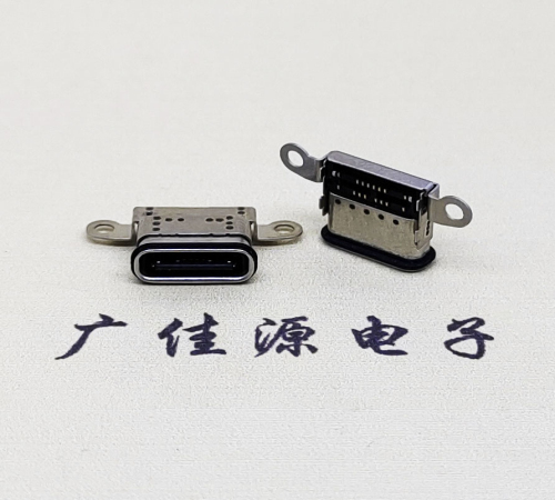东凤镇USB 3.1C口.TYPE-C16P防水双排贴插座带螺丝孔