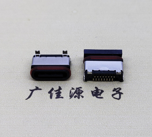东凤镇TYPE-C16P立贴防水母座接口.6.5/6.8设计尺寸规范
