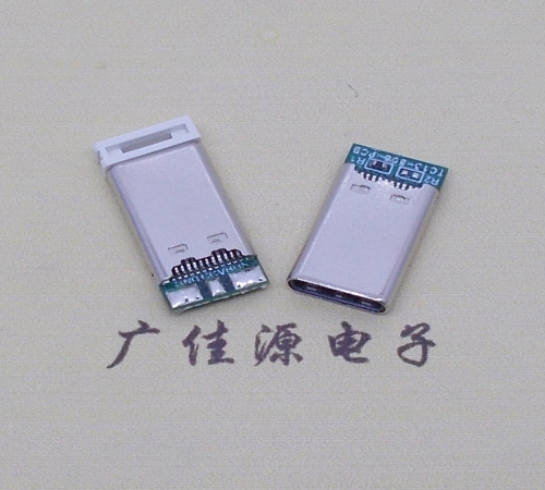 东凤镇USB TYPE-C24P公头带PCB板三个焊点 外壳拉伸式单充电款